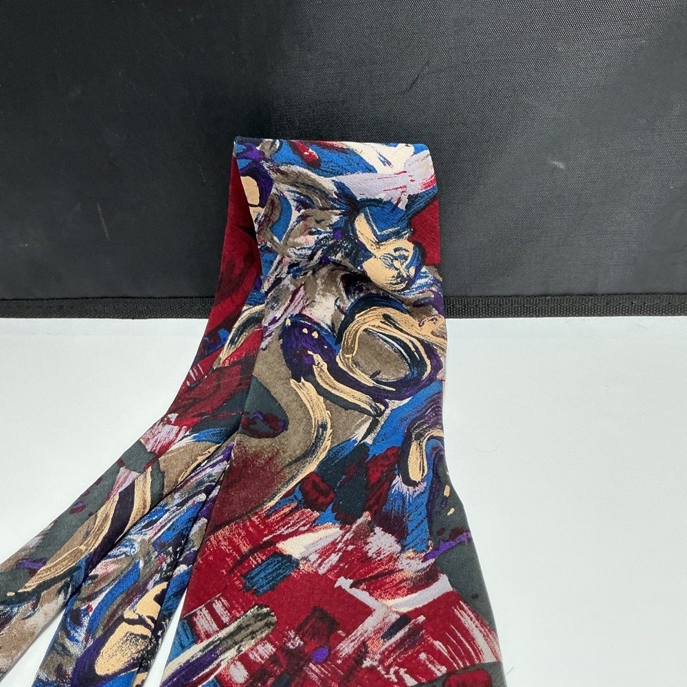 Vintage Miles Davis Silk Tie Artistic Collection Abstract Jazz Music Trumpet Art - Picture 3 of 7